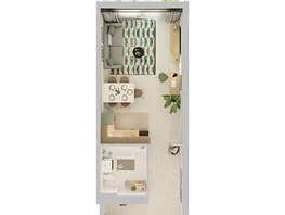Продается Студия ЖК Аллея Парк, 3 этап, 42.87  м&sup2;, 5744580 рублей