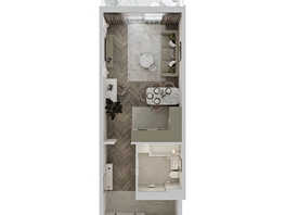 Продается Студия ЖК Аллея Парк, 2 этап, 43.08  м&sup2;, 6031200 рублей