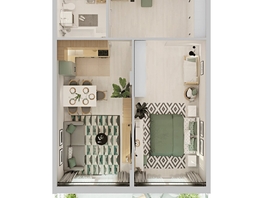 Продается 2-комнатная квартира ЖК Аллея Парк, 3 этап, 60.8  м&sup2;, 7404000 рублей