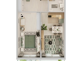 Продается 2-комнатная квартира ЖК Аллея Парк, 3 этап, 60.7  м&sup2;, 7391000 рублей