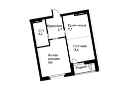 Продается 2-комнатная квартира ЖК Runway (Ранвэй), 58.6  м&sup2;, 9887695 рублей