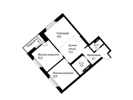 Продается 3-комнатная квартира ЖК Ранвэй, 66.2  м&sup2;, 11011377 рублей