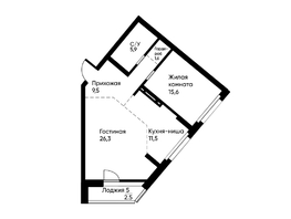 Продается 2-комнатная квартира ЖК Ранвэй, 72  м&sup2;, 11980800 рублей