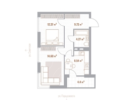 Продается 2-комнатная квартира ЖК Николаевские кварталы, 51.71  м&sup2;, 10859100 рублей