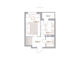 Продается 1-комнатная квартира ЖК Николаевские кварталы, 38.26  м&sup2;, 8417200 рублей