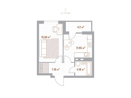 Продается 1-комнатная квартира ЖК Николаевские кварталы, 40.81  м&sup2;, 9794400 рублей