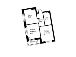 Продается 2-комнатная квартира ЖК Ранвэй, 57.4  м&sup2;, 10180234 рублей