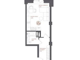Продается Студия ЖК Звезда, 31.23  м&sup2;, 4528350 рублей