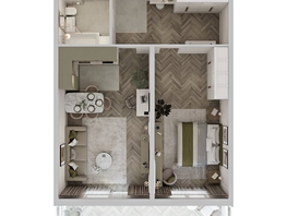 Продается 2-комнатная квартира ЖК Аллея Парк, 2 этап, 66.86  м&sup2;, 8156920 рублей