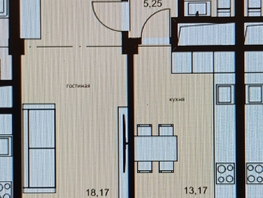 Продается 1-комнатная квартира Аральская ул, 41.28  м&sup2;, 5100000 рублей