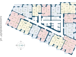 Продается 2-комнатная квартира ЖК Суриков, дом 1, 45.9  м&sup2;, 9675720 рублей