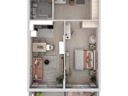 Продается 2-комнатная квартира ЖК Аллея Парк, 1 этап, 61.1  м&sup2;, 7943000 рублей