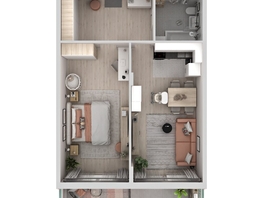 Продается 2-комнатная квартира ЖК Аллея Парк, 1 этап, 61.17  м&sup2;, 8074440 рублей