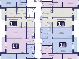 Продается 1-комнатная квартира ЖК Рябиновый дворик, дом 1, 39.4  м&sup2;, 5370000 рублей