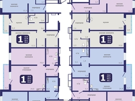 Продается 2-комнатная квартира ЖК Рябиновый дворик, дом 1, 55.8  м&sup2;, 7490000 рублей