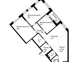 Продается 4-комнатная квартира ЖК Ранвэй, 114.6  м&sup2;, 19581205 рублей