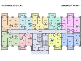 Продается 3-комнатная квартира ЖК Зеленая высотка на Калинина, 47.4  м&sup2;, 6558738 рублей