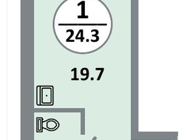 Продается Студия ЖК Снегири, дом 8, 24.3  м&sup2;, 4320000 рублей