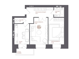 Продается 2-комнатная квартира ЖК Звезда, 52.72  м&sup2;, 7433520 рублей