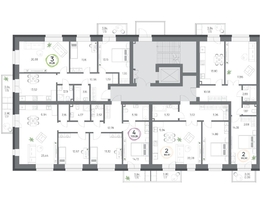 Продается 2-комнатная квартира ЖК Юдинский, дом 1.1, 65.5  м&sup2;, 6550000 рублей