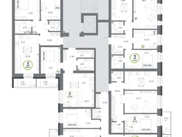 Продается 3-комнатная квартира ЖК Юдинский, дом 1.1, 70.75  м&sup2;, 11716200 рублей