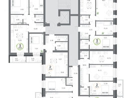 Продается 3-комнатная квартира ЖК Юдинский, дом 1.1, 66.86  м&sup2;, 6078577 рублей