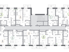 Продается 2-комнатная квартира ЖК Юдинский, дом 1.2, 44.69  м&sup2;, 6582837 рублей