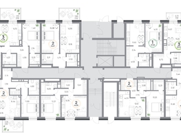 Продается 3-комнатная квартира ЖК Юдинский, дом 1.2, 49.54  м&sup2;, 5093703 рублей