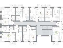 Продается 2-комнатная квартира ЖК Юдинский, дом 1.5, 42.65  м&sup2;, 6103215 рублей