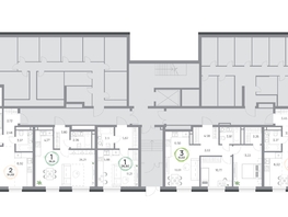 Продается 1-комнатная квартира ЖК Юдинский, дом 1.2, 26.66  м&sup2;, 4404232 рублей
