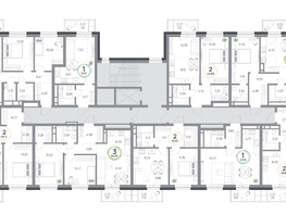 Продается 2-комнатная квартира ЖК Юдинский, дом 1.2, 49.14  м&sup2;, 7115472 рублей