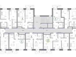 Продается 2-комнатная квартира ЖК Юдинский, дом 1.3, 47.68  м&sup2;, 7104320 рублей