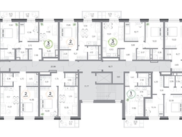 Продается 3-комнатная квартира ЖК Юдинский, дом 1.5, 60.65  м&sup2;, 8466740 рублей