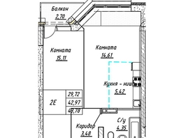 Продается 2-комнатная квартира ЖК Дружба, Шевченко, 135, 43.78  м², 6304320 рублей