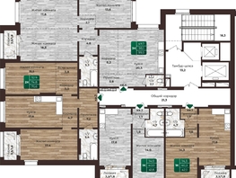 Продается 3-комнатная квартира ЖК Шервуд, (Нагорная 6-я, 15в корп 1), 99.9 м², 9200000 рублей
