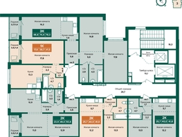 Продается 1-комнатная квартира ЖК Камчатка, корпус 3, 41.5 м², 5595000 рублей