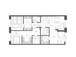Продается 3-комнатная квартира ЖК Меланж, 89.68  м², 16828000 рублей