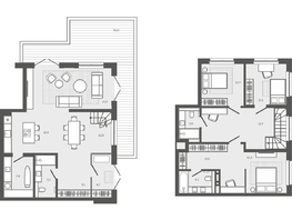Продается 4-комнатная квартира ЖК Вышка, корпус 2, 172.18  м², 34127000 рублей