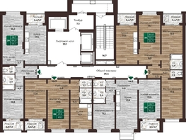 Продается 2-комнатная квартира ЖК Шервуд, (Нагорная 6-я, 15в корп 1), 63.3  м², 6630000 рублей
