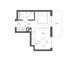Продается Студия ЖК Меланж, 32.69  м², 6205000 рублей