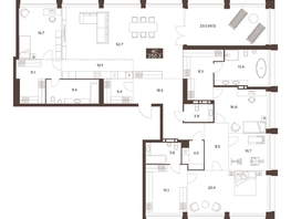 Продается 4-комнатная квартира ЖК Сахаров Парк, 250.2  м&sup2;, 135164295 рублей