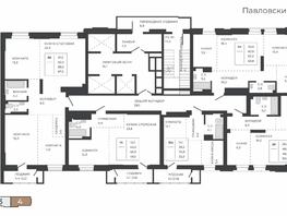 Продается 1-комнатная квартира ЖК Павлов, 46.8  м&sup2;, 9023040 рублей