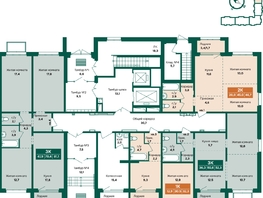 Продается 3-комнатная квартира ЖК Камчатка, корпус 6/3, 52.3  м&sup2;, 6800000 рублей