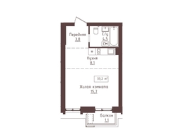 Продается 1-комнатная квартира ЖК Империал, 33.2  м&sup2;, 6806000 рублей