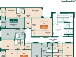 Продается 3-комнатная квартира ЖК Камчатка, корпус 5, 76.6  м&sup2;, 8800000 рублей