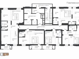 Продается 3-комнатная квартира ЖК Павлов, 62.6  м&sup2;, 11581000 рублей
