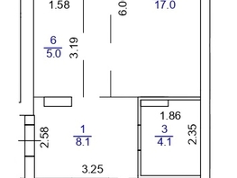 Продается 3-комнатная квартира ЖК Дружба, Шевченко, 135, 60.5  м&sup2;, 9498500 рублей