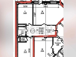 2-комнатная квартира, 81.1 м², 2/9 этаж