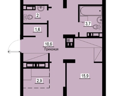 Продается 4-комнатная квартира ЖК Зеленые кварталы, 4 очередь, 72.7 м², 9814500 рублей