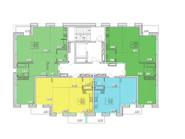 Продается 1-комнатная квартира ЖК Ёлки, дом 3, 44.46  м&sup2;, 8225100 рублей